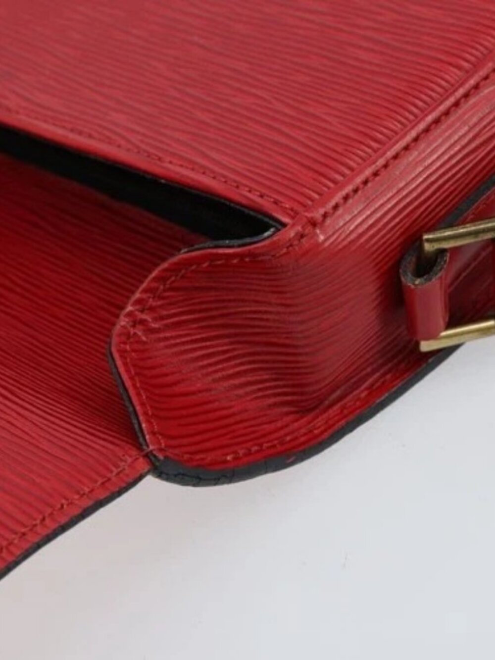 LOUIS VUITTON Epi Saint Cloud GM Shoulder Bag Red M52197 LV Auth 173158 - Picture 13 of 16